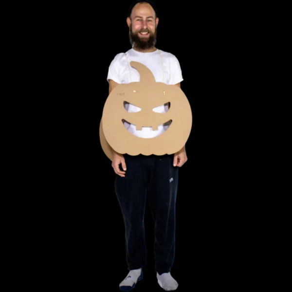 KarTent Verkleedkostuums^Kartonnen Pompoen Verkleedkleding