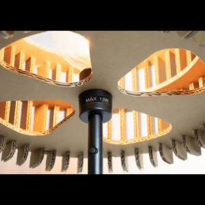 KarTent Lampen^Kartonnen Staande Lamp Made
